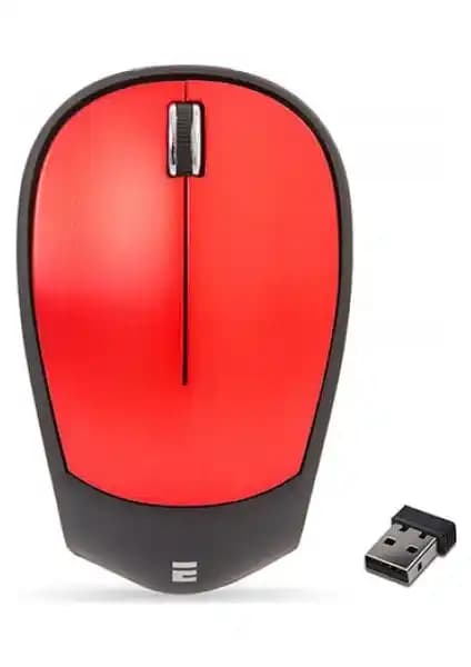 Everest SM-340 Kırmızı Kablosuz Sessiz Mouse Günlük Kullanım İçin Ergonomik Tasarım