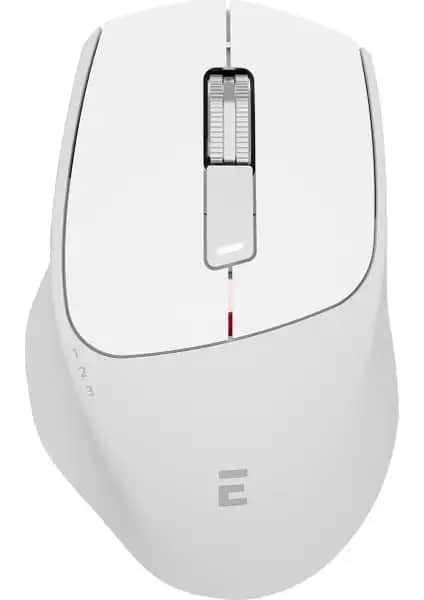 Everest SM-BT21 Beyaz 2in1 Bluetooth ve Wireless Mouse: Ofis ve Ev İçin Çok Yönlü Kablosuz Fare