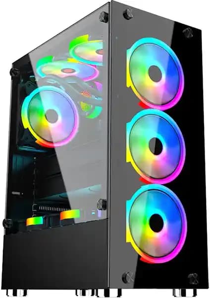 GameForce GF-8307 Camlı 4X120MM Rainbow Fanlı Oyuncu Kasası Teknik Özellikleri ve İnceleme