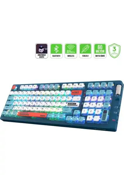 Gamepower Sense RGB Kablosuz ve Kablolu Mekanik Oyun Klavyesi Detaylı İnceleme ve Özellikleri