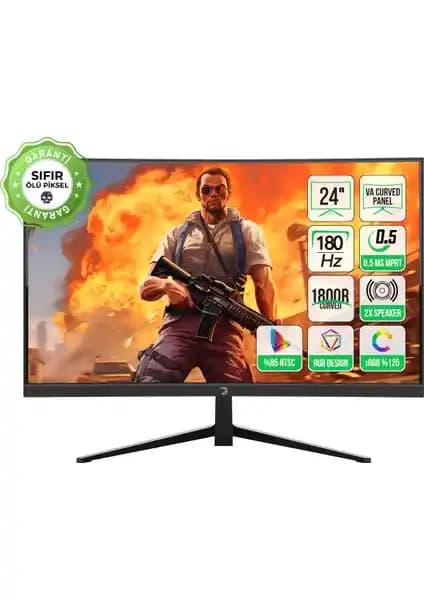 GamePower Vivid T40 24'' Kavisli RGB Oyun Monitörü Yüksek Performans ve Estetik