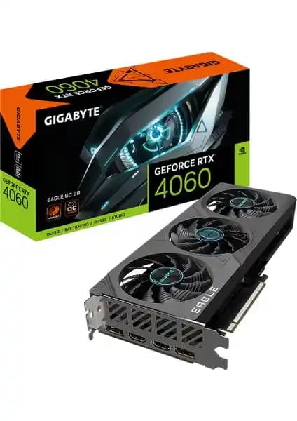 GIGABYTE GeForce RTX 4060 EAGLE OC 8GB Ekran Kartı Yüksek Performans ve Güçlü Soğutma Özellikleri