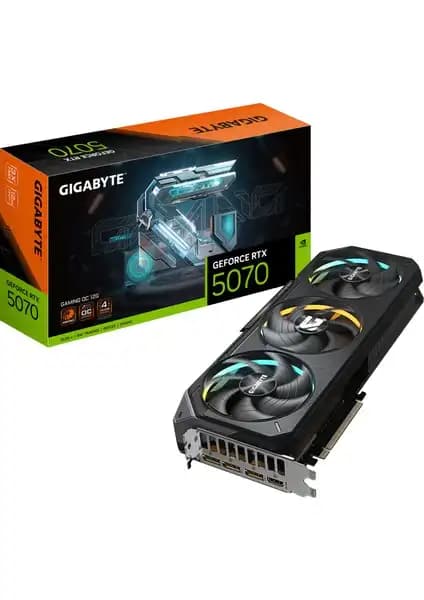 GIGABYTE GeForce RTX 5070 GAMING OC 12GB Ekran Kartı Yüksek Performans ve Estetik Tasarım
