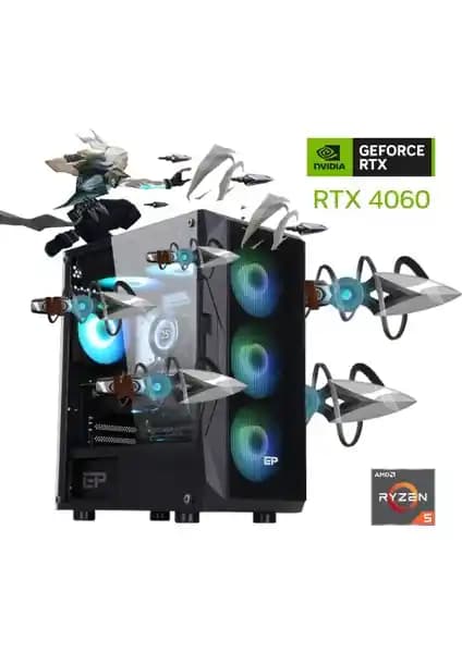 Güneysu Gaming R5-4060: Güçlü İşlemci ve Estetik Tasarımla Oyun Deneyimini Yükselten Bilgisayar