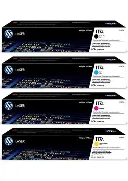 HP 117A Toner Takımı: Yüksek Kapasiteli ve Güvenilir Orijinal Renkli Baskı Çözümü