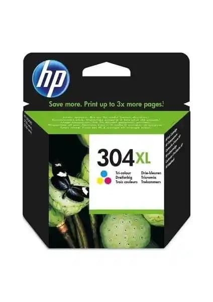 HP 304XL-N9K07AE Renkli Kartuş Yüksek Kapasiteli Baskı Performansı ve Güvenilirlik