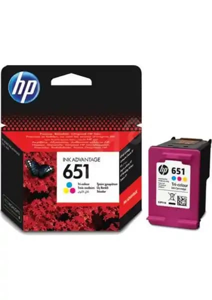 HP 651 Renkli Mürekkep Kartuşu C2P11AE: Yüksek Kalite ve Güvenilir Baskı Çözümü