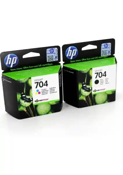 HP 704 Serisi Siyah ve Renkli Kartuşlar Ofis İçin Yüksek Kalite Baskı Çözümü