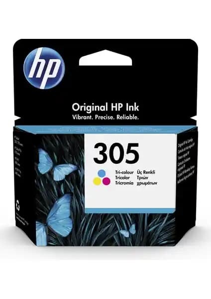 HP Orijinal 305 Renkli Mürekkep Kartuşu Yüksek Kaliteli ve Çevre Dostu Baskı Çözümü