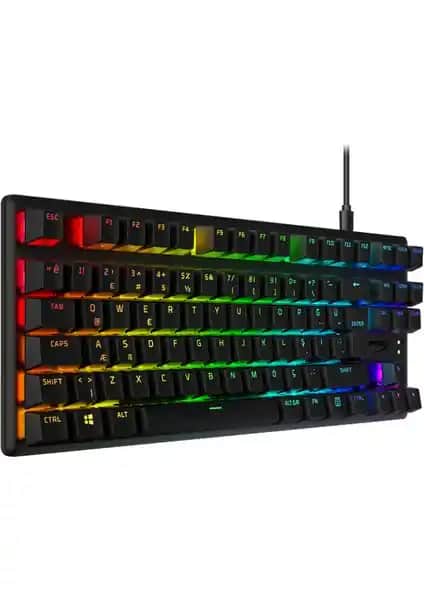 HyperX Alloy Origins Core Türkçe Q Desteği ve RGB Aydınlatmalı Mekanik Oyun Klavyesi