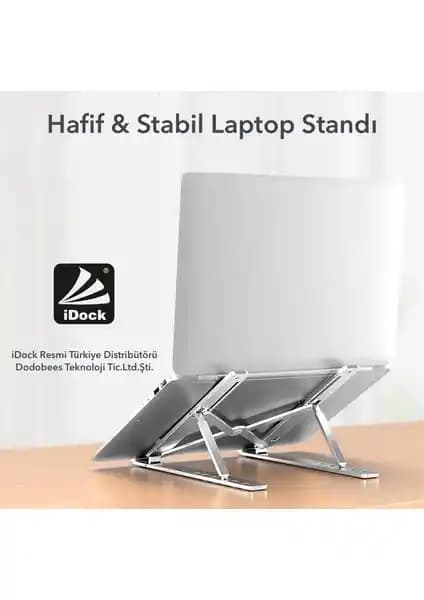 iDock N29-3 Katlanabilir Alüminyum Notebook Standı: Ergonomik ve Taşınabilir Tasarım