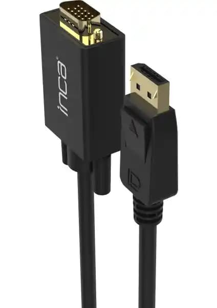 Inca IDPV-18T DisplayPort'tan VGA'ya Adaptör Kablo ile Yüksek Kaliteli Görüntü Aktarımı