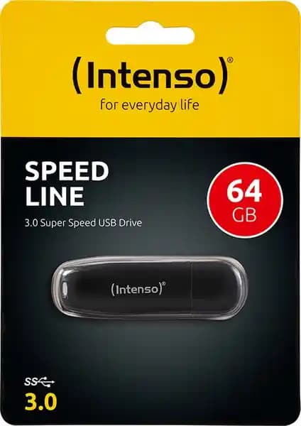 Intenso 64GB USB 3.2 Speed Line: Yüksek Hızlı ve Güvenilir Taşınabilir Depolama Çözümü