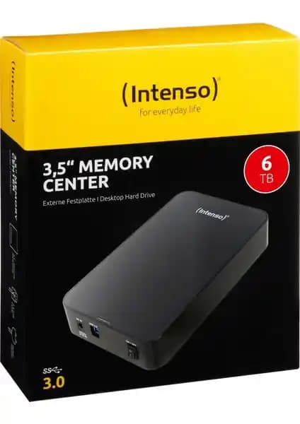 Intenso Memory Center 6TB Taşınabilir Depolama Çözümü Güçlü ve Güvenilir Performans