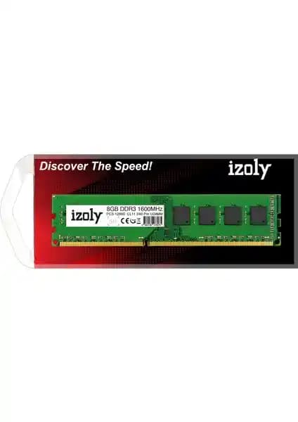 İzoly 8GB DDR3 1600MHz Desktop RAM ile Sistem Performansınızı Artırın