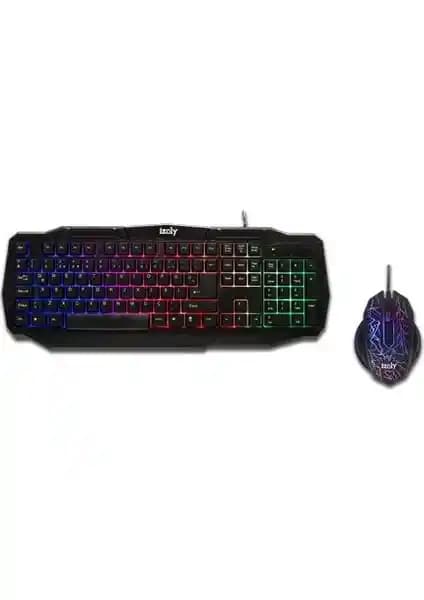 İzoly Z500 Led Oyuncu Klavye ve Mouse Seti ile Oyun Deneyiminizi Geliştirin