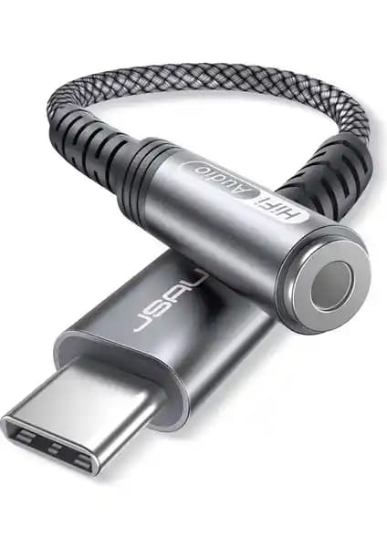 Jsaux USB-C'li 3,5 mm Kulaklık Adaptörü ile Yüksek Kaliteli Ses Deneyimi