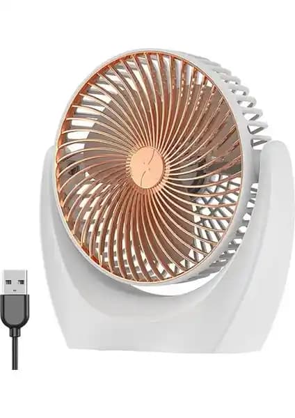 Kakusan 3 Kademeli Usbli Şarj Edilebilir Masa Fanı: Taşınabilir ve Sessiz Soğutma Çözümü