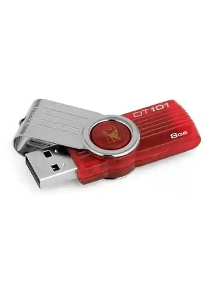 Kingston DataTraveler 8GB Kırmızı USB Bellek: Şık ve Dayanıklı Taşınabilir Depolama Çözümü