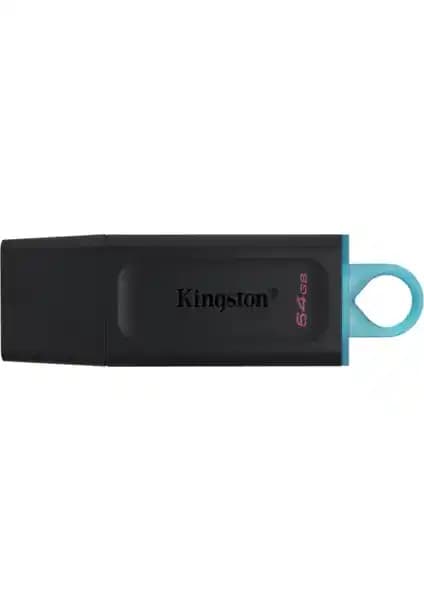 Kingston DataTraveler Exodia 64GB USB 3.2 Taşınabilir Bellek Güvenilir ve Hızlı Veri Transferi
