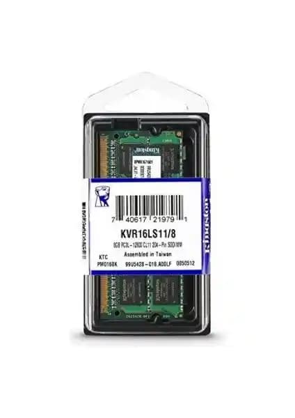 Kingston KVR16LS11/8 8GB DDR3 Notebook RAM Modülü Yüksek Performans ve Güvenilirlik