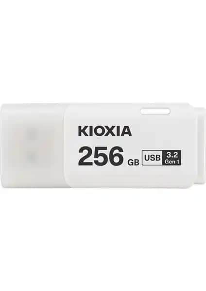 Kioxia 256GB U301 Beyaz USB 3.2 Gen 1 Flash Bellek: Hızlı ve Şık Taşınabilir Depolama Çözümü