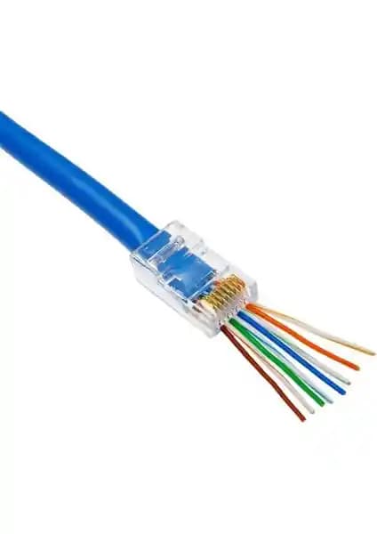 Koodmax Ez RJ45 Cat5/Cat6 Delikli Konnektörleri ile Güçlü ve Kolay Ağ Bağlantıları