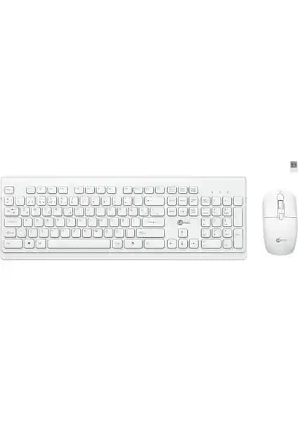 Lecoo KW203 Kablosuz Türkçe Q Klavye ve Mouse Seti Modern Çalışma Ortamları İçin