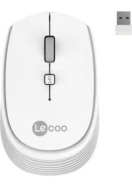 Lecoo WS202 Kablosuz Optik Mouse 1200 DPI Ergonomik Tasarım ve Uzun Pil Ömrü ile Modern Kullanım İçin