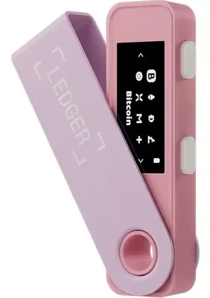 Ledger Nano S Plus Pastel Pembe Kripto Donanım Cüzdanı Güvenli ve Estetik Tasarım