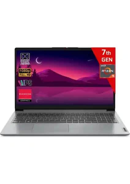 Lenovo IdeaPad 1 15AMN7 Dizüstü Bilgisayar Günlük Kullanım İçin Uygun ve Şık Tasarıma Sahip