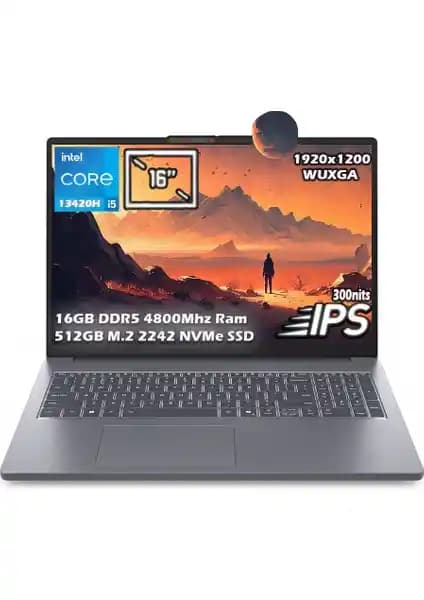 Lenovo Ideapad Slim 3 16IRH10: Günlük Kullanım İçin Performanslı ve Şık Dizüstü Bilgisayar