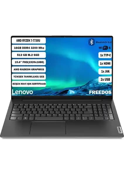 Lenovo V15 G4 ABP İş ve Ofis Kullanımı İçin Yüksek Performanslı Taşınabilir Dizüstü Bilgisayar