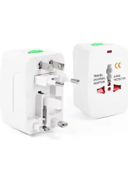 Lisa Butik Evrensel Dünya Priz Çevirici Dönüştürücü ile Seyahatlerde Güvenli ve Pratik Kullanım