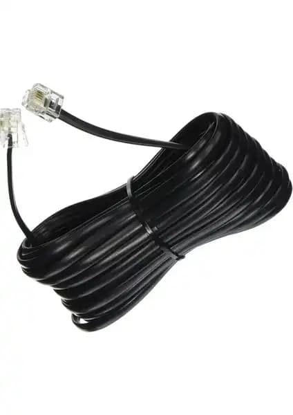 Livolo 30 Metre Siyah Telefon Modem Adsl VDSL Ara Kablosu Yüksek Performans ve Dayanıklılık
