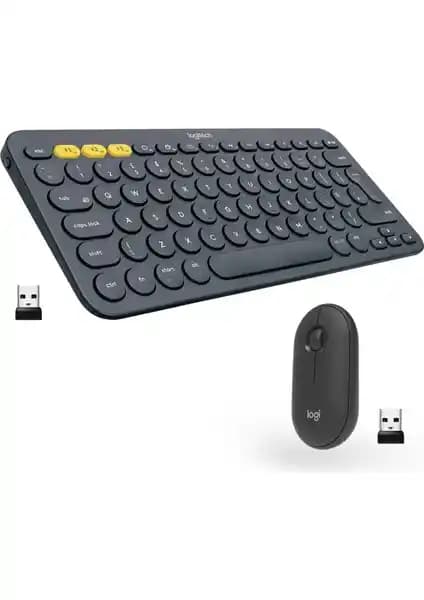 Logitech K380 Bluetooth Klavye ve M350 Pebble Kablosuz Mouse: Modern Çalışma Ortamları İçin İdeal Çözümler