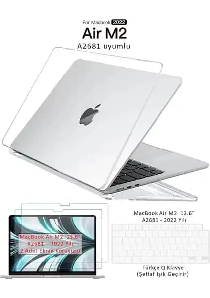 MacBook Air M2, M3 ve M4 için Tam Koruma Seti Detaylı İnceleme ve Özellikleri