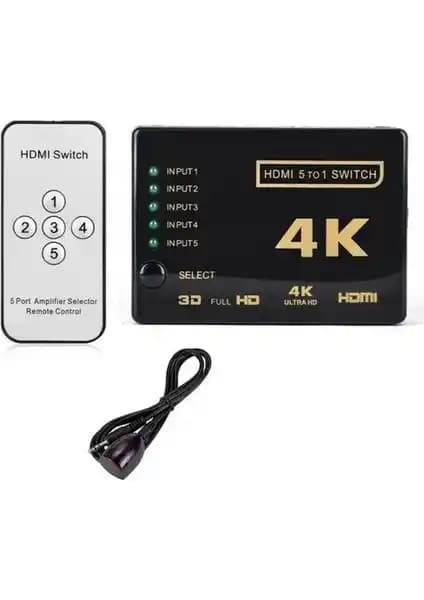 Maxgo 2128 HDMI Çoklayıcı Switch: Çoklu Cihaz Kullanımı İçin Yüksek Çözünürlük ve Kolay Kontrol