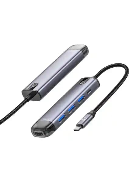 MCDODO Hu-7750 5İn1 Çok Fonksiyonlu Type-C Adaptör ile Çoklu Bağlantı Çözümü
