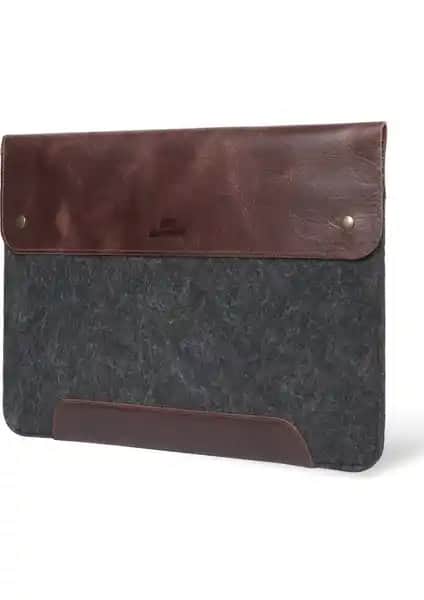 Megagear Deri ve Keçeli 13.3 İnç MacBook Pro Kılıfı Şık ve Dayanıklı Koruma Çözümü