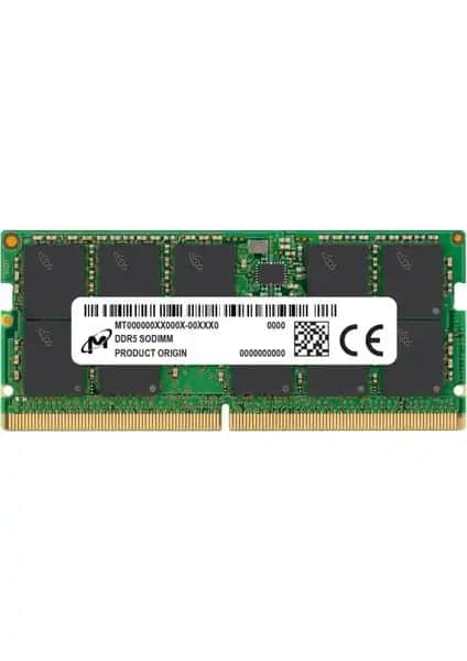 Micron 8GB DDR5 4800MHz Notebook RAM ile Yüksek Performans ve Kolay Yükseltme