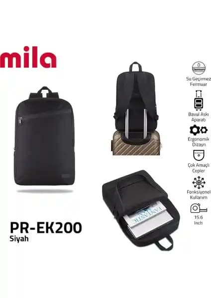 Mila Classone PR-EK200 Şık ve İşlevsel 15.6 İnç Laptop Sırt Çantası