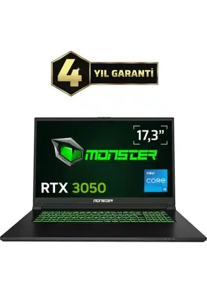 Monster Abra A7 V15.3.2: Yüksek Performanslı Oyun ve Profesyonel Kullanım Dizüstü Bilgisayar
