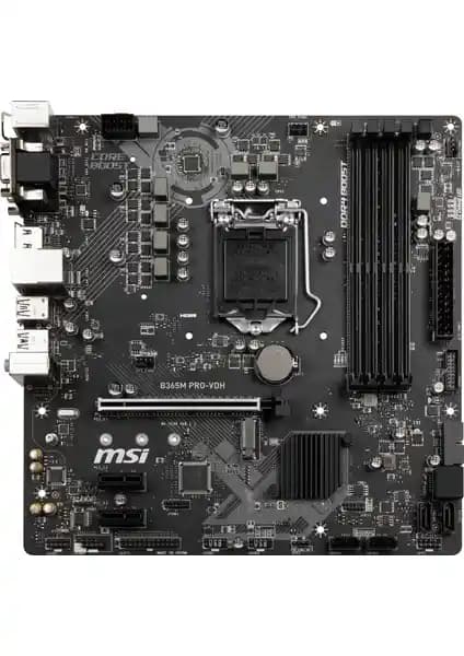 MSI B365M PRO-VDH Anakart: Dayanıklı ve Çok Yönlü Orta Seviye Bilgisayar Anakartı