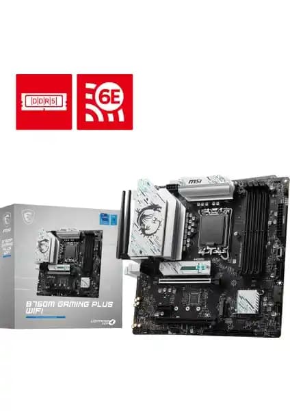 MSI B760M GAMING PLUS WIFI Anakartı: Yüksek Performans ve Güçlü Bağlantı Özellikleri