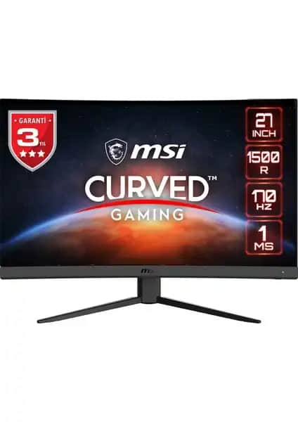 MSI G27CQ4 E2 27 İnç Kavisli Oyun Monitörü Yüksek Performans ve Gelişmiş Görüntü Kalitesi