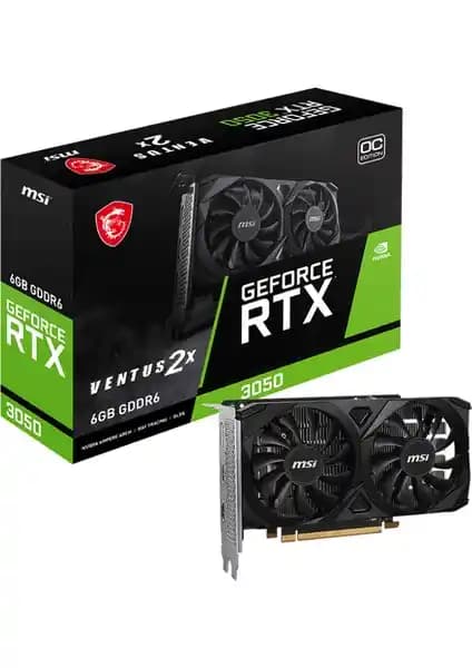MSI GeForce RTX 3050 Ventus 2X E 6G OC: Yüksek Performans ve Gelişmiş Teknolojiler