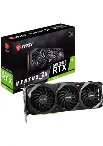 MSI GeForce RTX 3080 Ventus 3X Plus 10G OC LHR Ekran Kartı Yüksek Performans ve Soğutma Teknolojisi