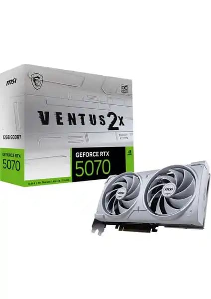 MSI Geforce RTX 5070 12G Ventus 2X OC Beyaz: Yüksek Performanslı Oyun ve Profesyonel Grafik Kartı