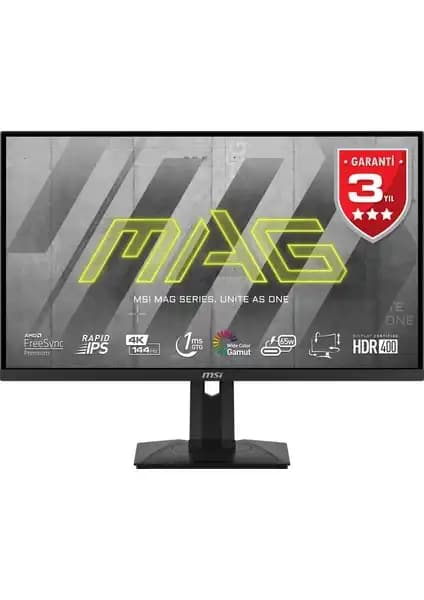 MSI MAG 274UPF 27 İnç 4K Oyun ve İçerik Üretimi Monitörü Gelişmiş Performans ve Renk Teknolojileri ile